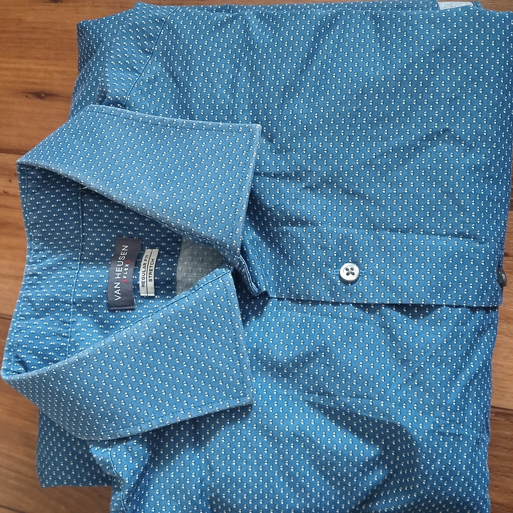 Van Heusen Blue Patterned Shirt
